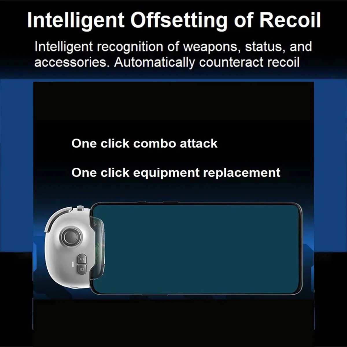 (MEOF] MB03 Pro Game Controller Joystick - Smart Game Control Vibration One-Click Equipment Swap for IOS & Android