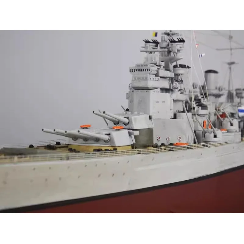 New 1/350 Battleship Prince of Plastic Finished Model Static Ship Model Ornaments Boat Gift Nautical Collection Toy