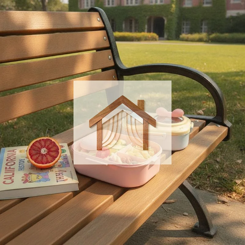 Cute Bento Box Fashion Macaron Style Portable Lunch Container for Women Teens Trendy Food Carrier