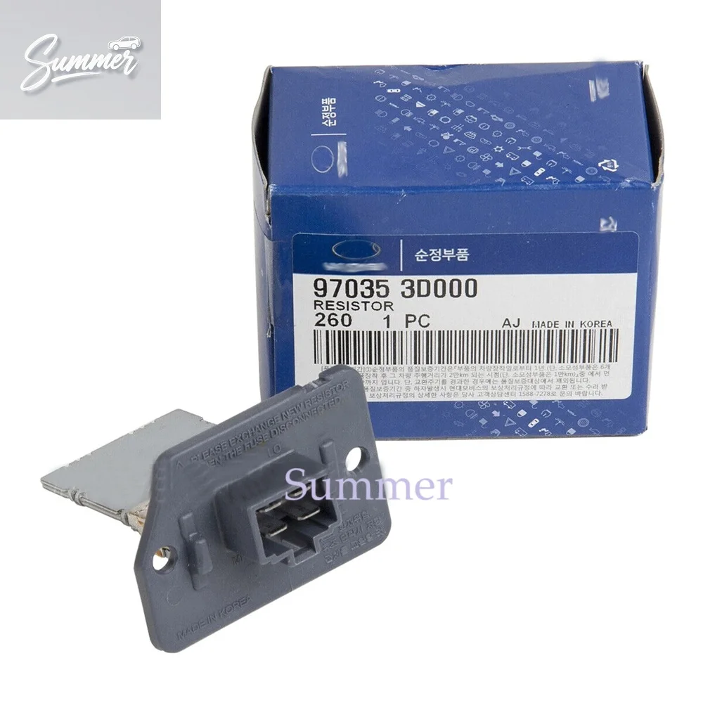 

Новый резистор двигателя вентилятора для Elantra Santa Fe Sonata Optima Soul 970353D000