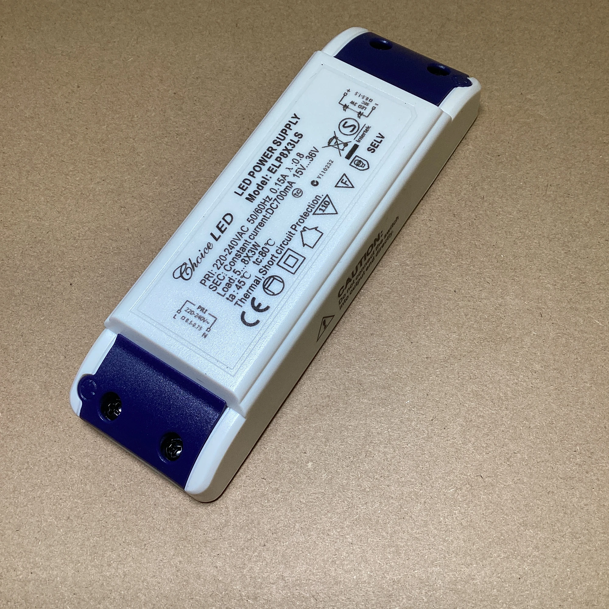 5‑8X3W 24W Constant Current LED Driver 700mA 15‑36V ELP8X3LS Power Supply For 5050 3030 LED Lights