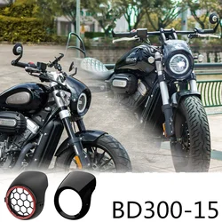 Customized For BD300-15 Rock300 Motorcycle Round Headlight Windscreen Cover ABS Plastic Screen Fairing Windshield Bracket