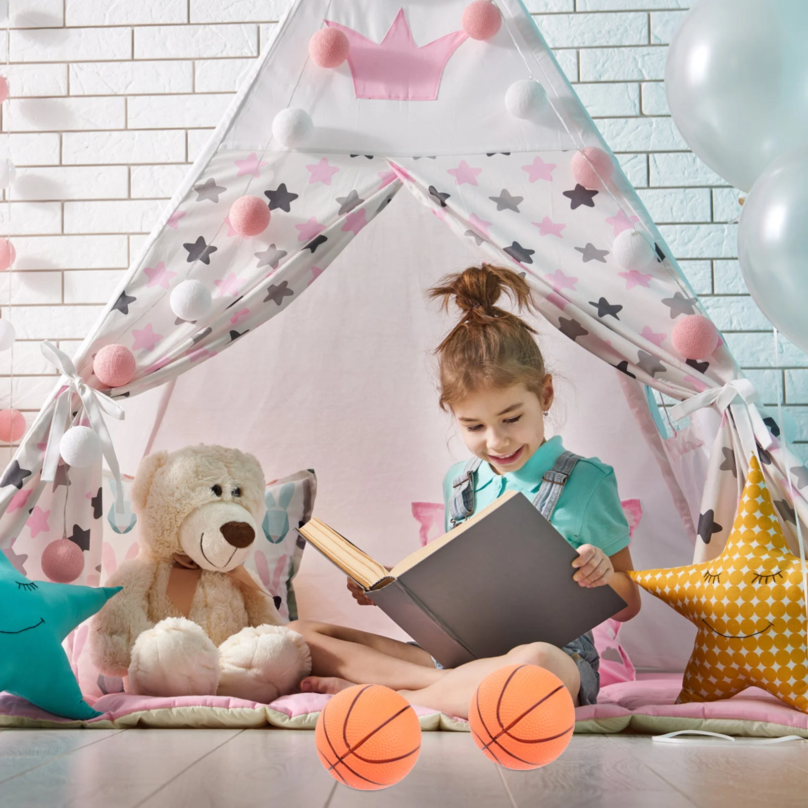 Set da basket gonfiabile da 4 pezzi Giocattolo per bambini Sport Mini bambino rimbalzante per interni ed esterni