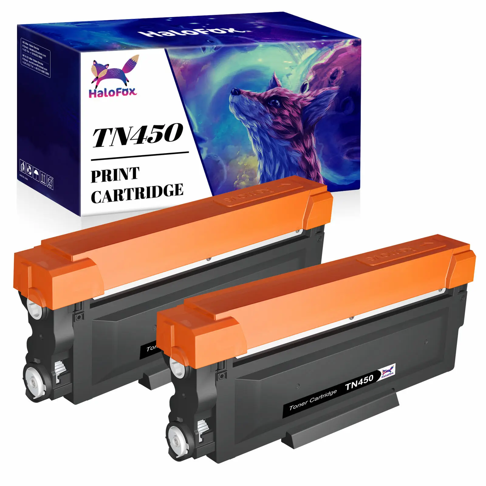 Kompatybilny z 2PK nowy czarny toner laserowy TN450 do Brother MFC-7860DW