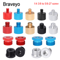 1/4 3/8 to 5/8-27 Conversion Screw For Various Microphone Adapters Aluminum Alloy Material