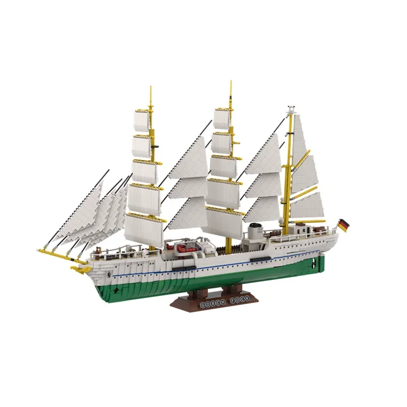 Moc Building Bricks The Oldest Active Ship in Germany Model Technology Blocks Christmas DIY Toy Construction Military Gifts