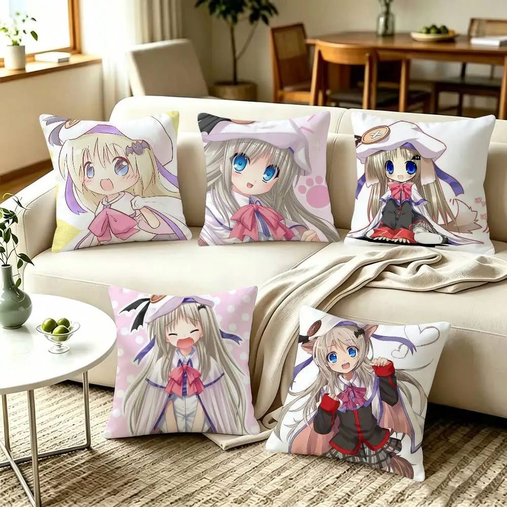 Kudryavka Noumi Little Busters! Kud Wafter  Pillow Covers, Home Sofa Cushion Covers and Aecorative Custom
