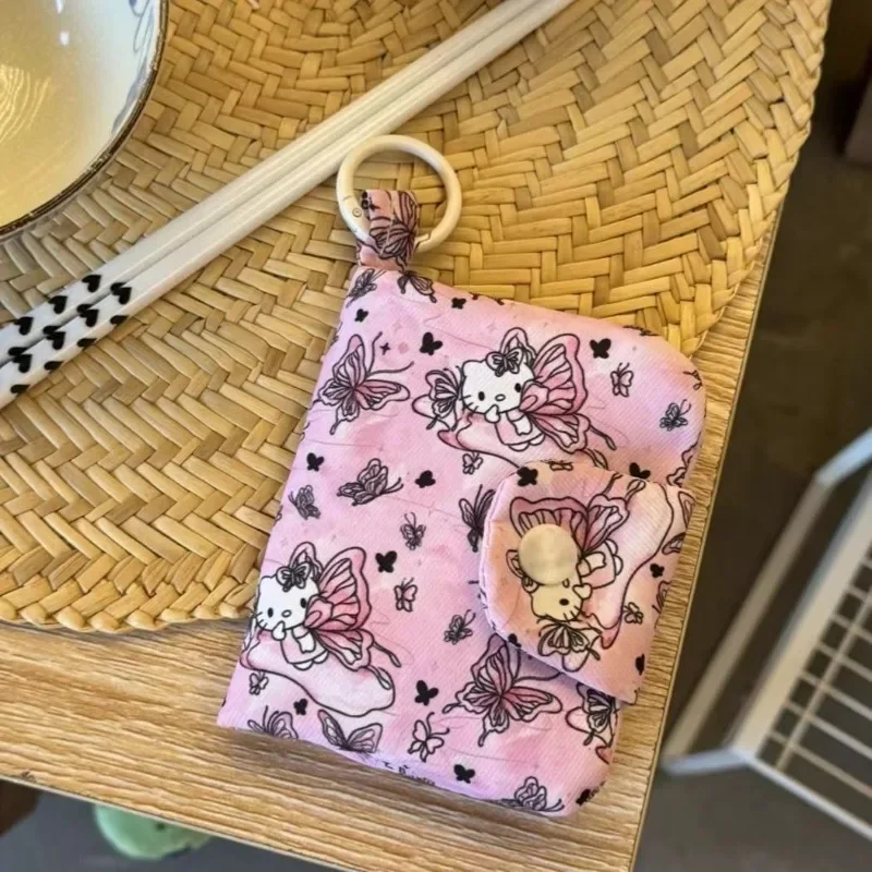 

Xiuya Vintage Hello Kitty Womens Wallet Cartoon Cute Casual Small Y2k Fold Wallet Fashion Ladies Aesthetic Designer Luxury Bag