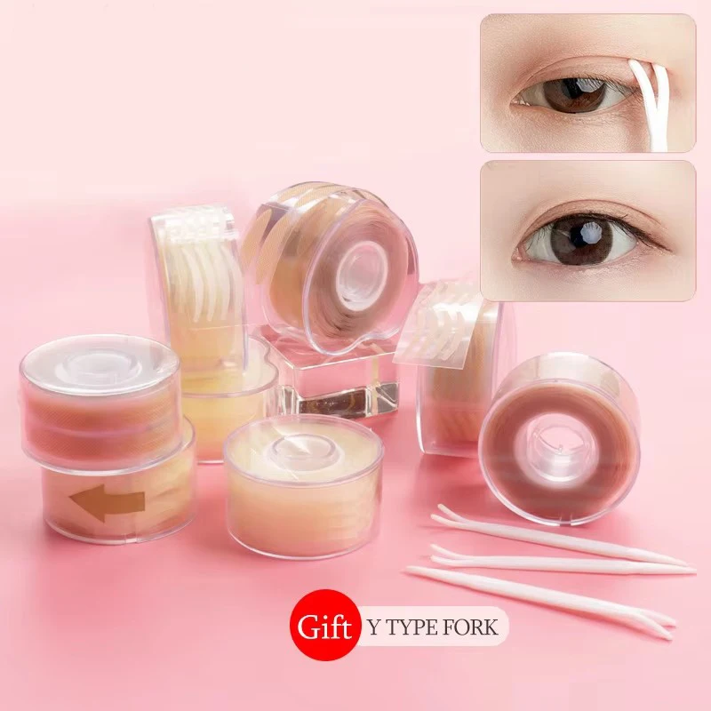 Eye tape Double Fold Eyelid Tape Sticker Invisible Lace Eyelash Extension Selfadhesive Under Eye Lashes Shadow Patch Beauty Tool view 5