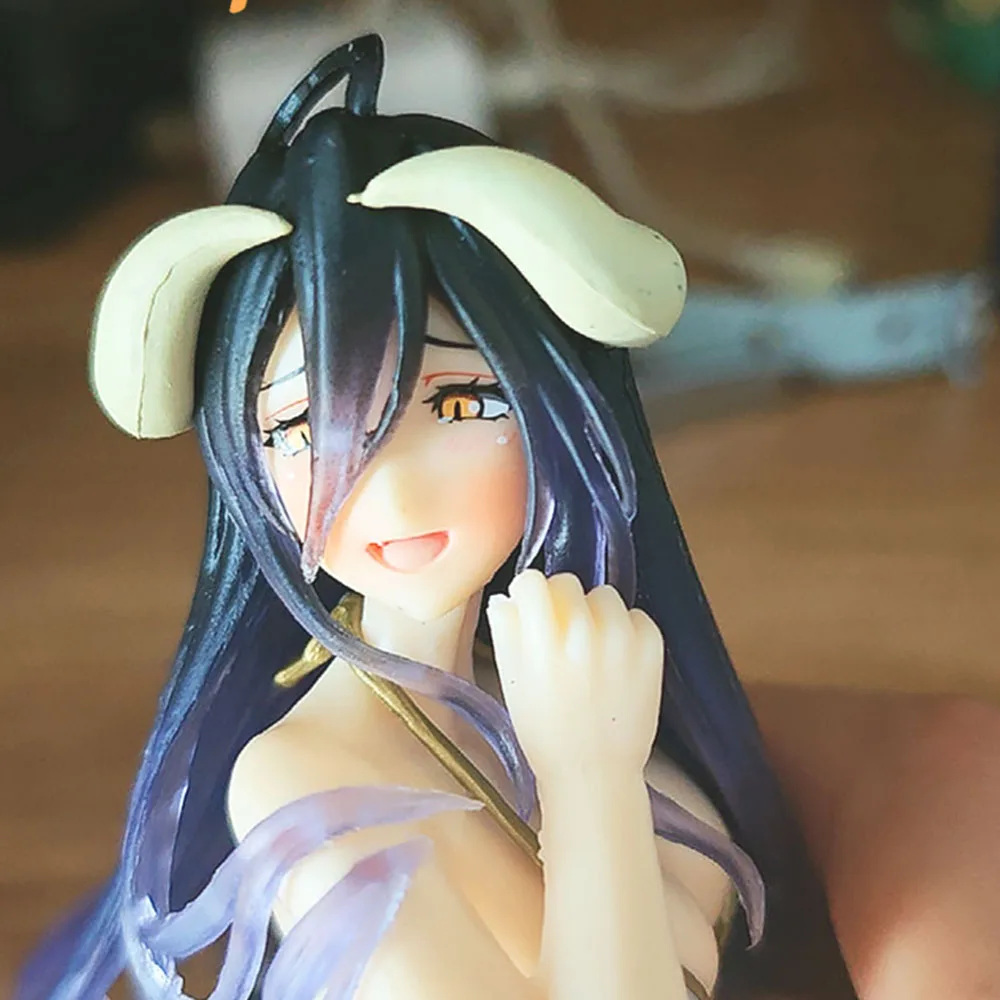Saophea Albedo Swimsuit Sitting Ver. Ecchi Figure, Sexy Anime Girl Waifu Action Figure Collectible Statue, Anime Decor Gift Toy view 6