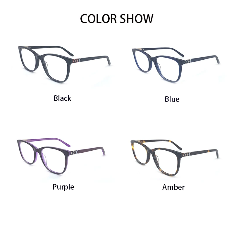 KANDREA Acetate Glasses Frame Women Fashion Brand Eyeglasses New Style Optical Myopia Prescription Computer Eyewear HG8305