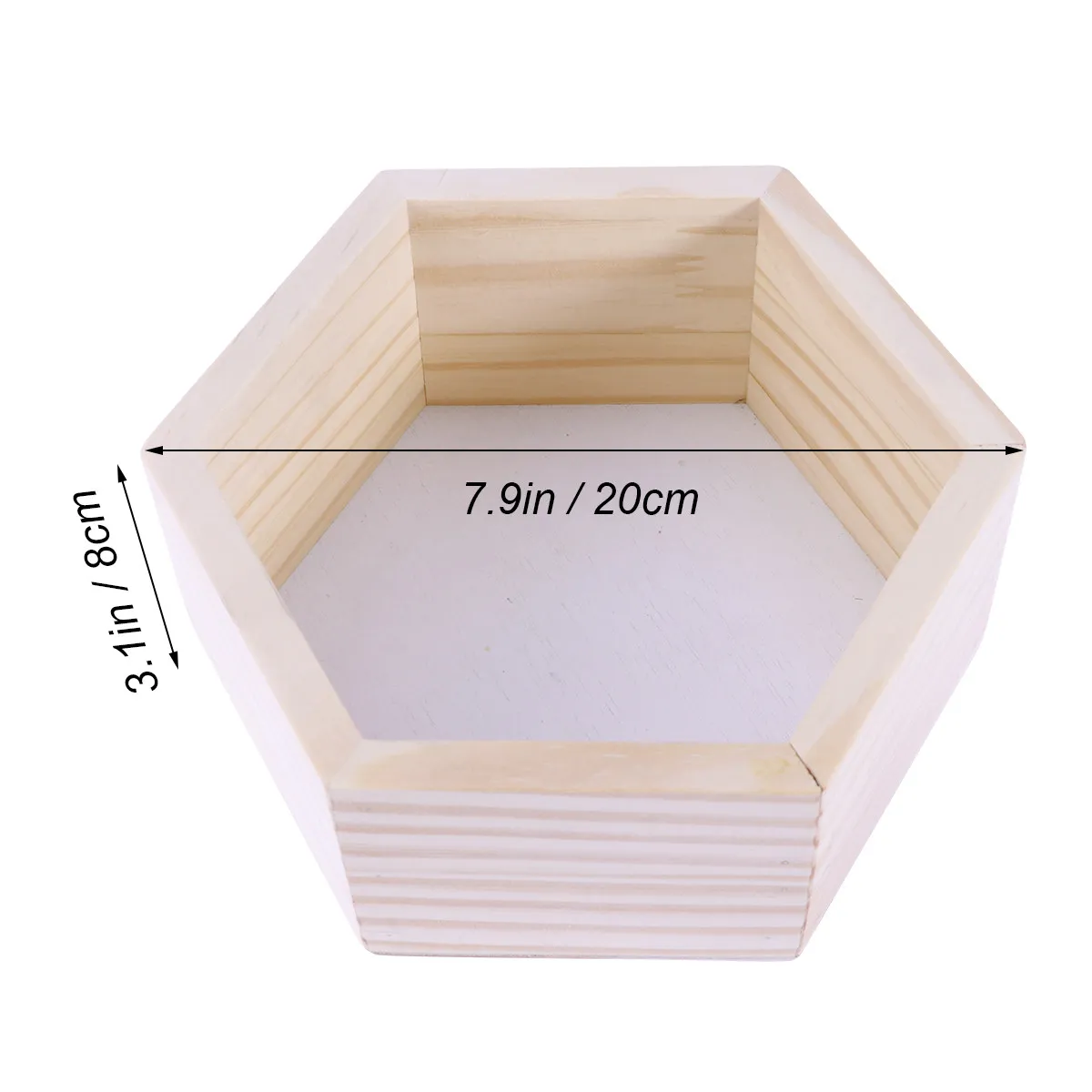Wall-Mounted Hexagonal Pine Wood Rack for Children's Room Decoration Display Storage Small-Sized White Rustic Modern Honeycomb