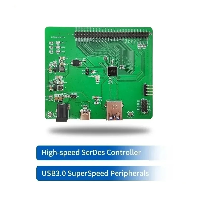 1Pcs H569 development board USB3.0 Super-Speed Interface MCU Gigabit Ethernet PHY HSPI CH569W-EVT Evaluation Board New Original