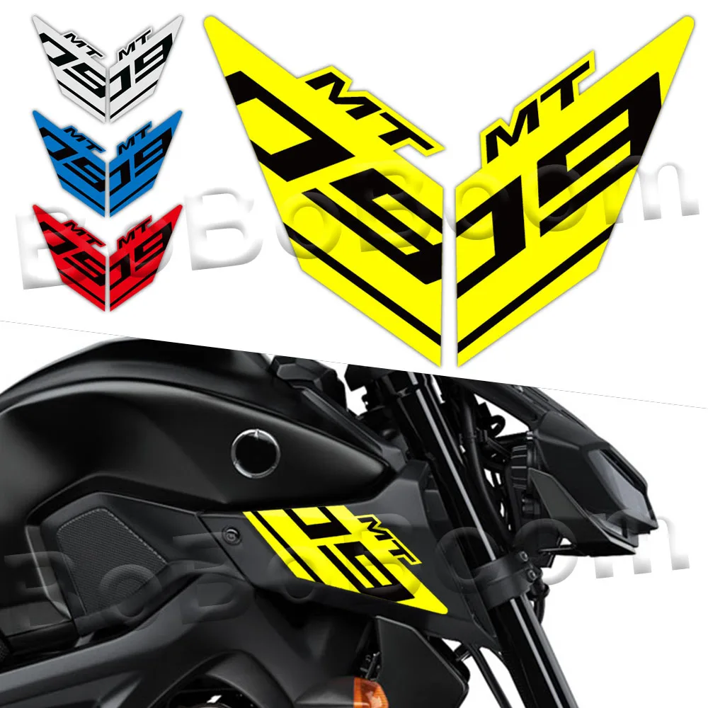 Reflective Motorcycle Stickers MT-09 Intake Scoop Air Inlet Decal Accessories Waterproof For MT09 mt09