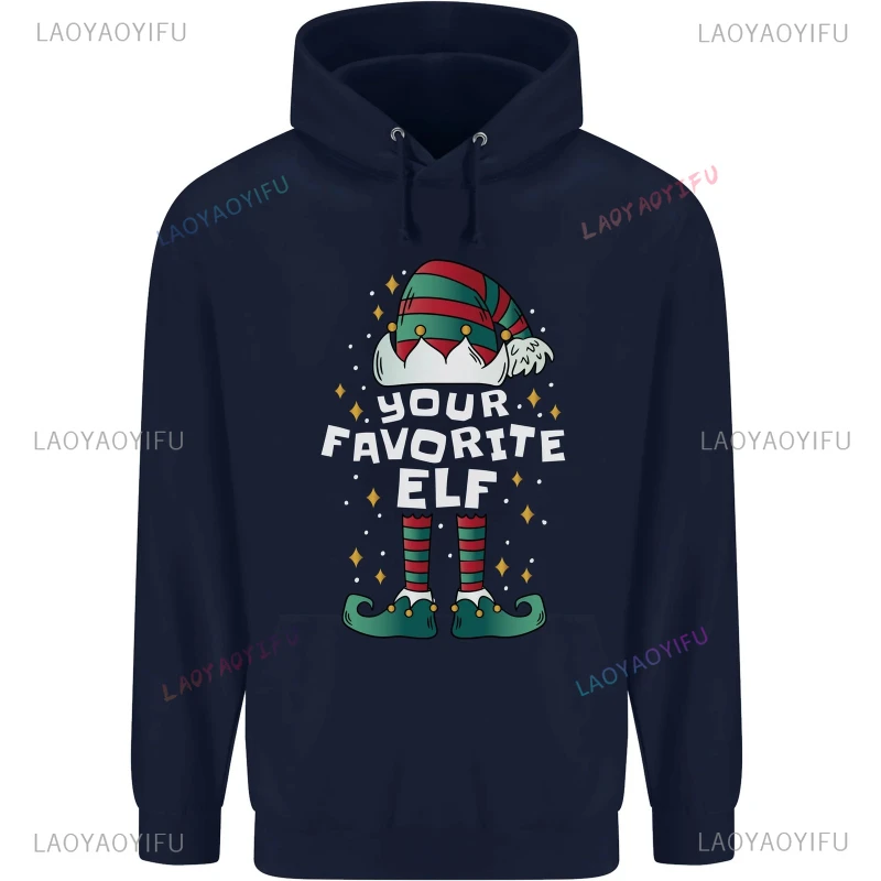 Hello 2026 The Elf Team Sweatshirt Your Favourite Elf Funny Christmas Xmas Women's Pullover Men's Pullover Shirt