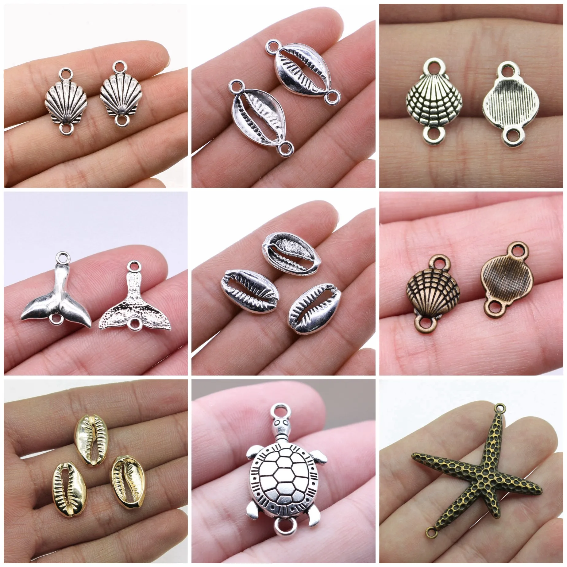 Marine Sea Creature Jewelry Connectors Findings For DIY Bracelet Necklace Jewelry Making Supplies