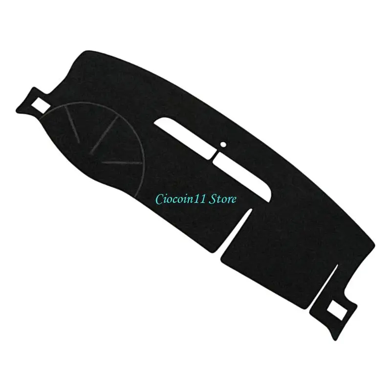 Y1UB Car Instrument Panel Cover Mat, Polyester Interior Cover with Full Width Profile for Selected 2007-2014 Vehicles