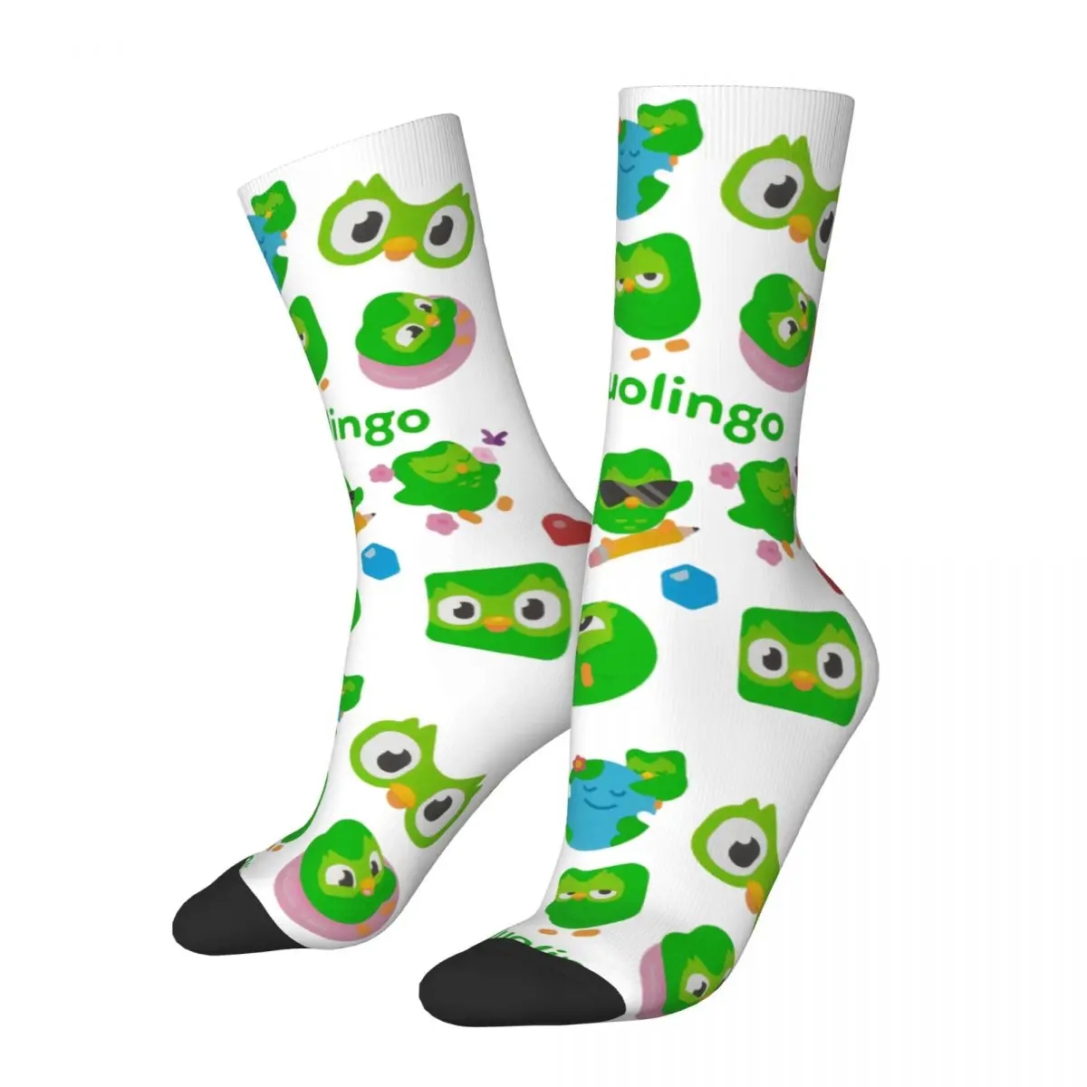 Duolingo Owl Duo Men Women Socks,Motion Beautiful printing Suitable for all seasons Dressing Gifts