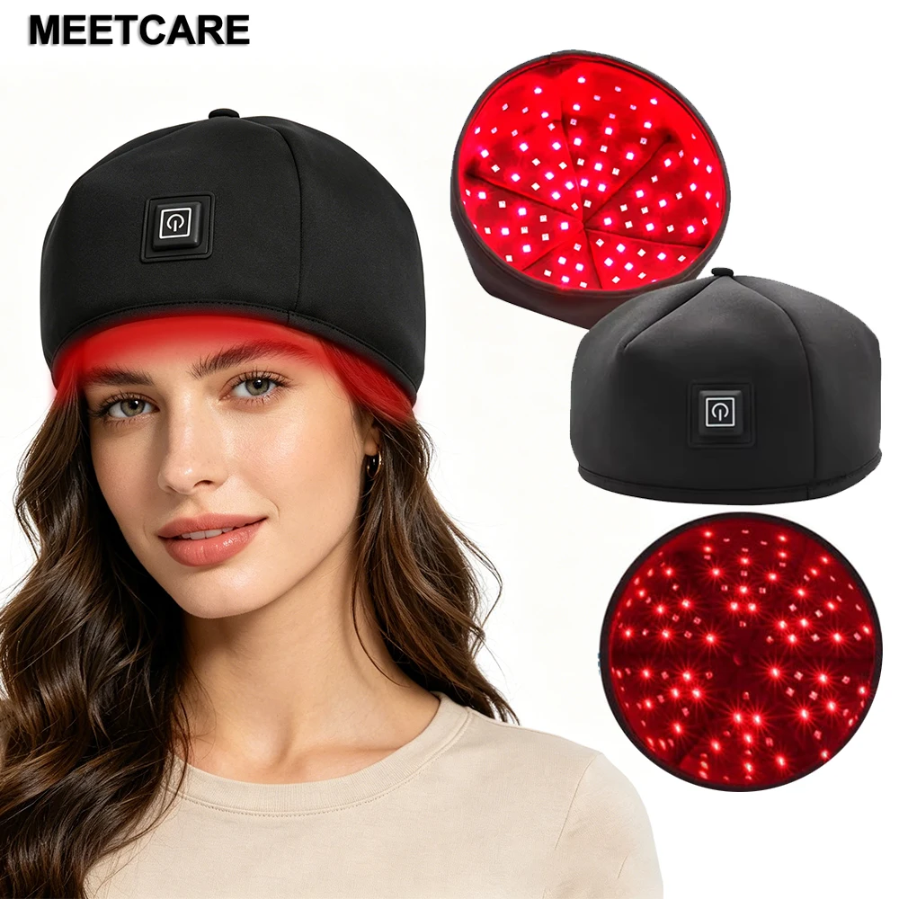 120Pcs Infrared LEDs Hat 660nm 830nm Red Light Hair Growth Cap Activate Hair Follicles for Hair Regrowth Anti Hair Loss