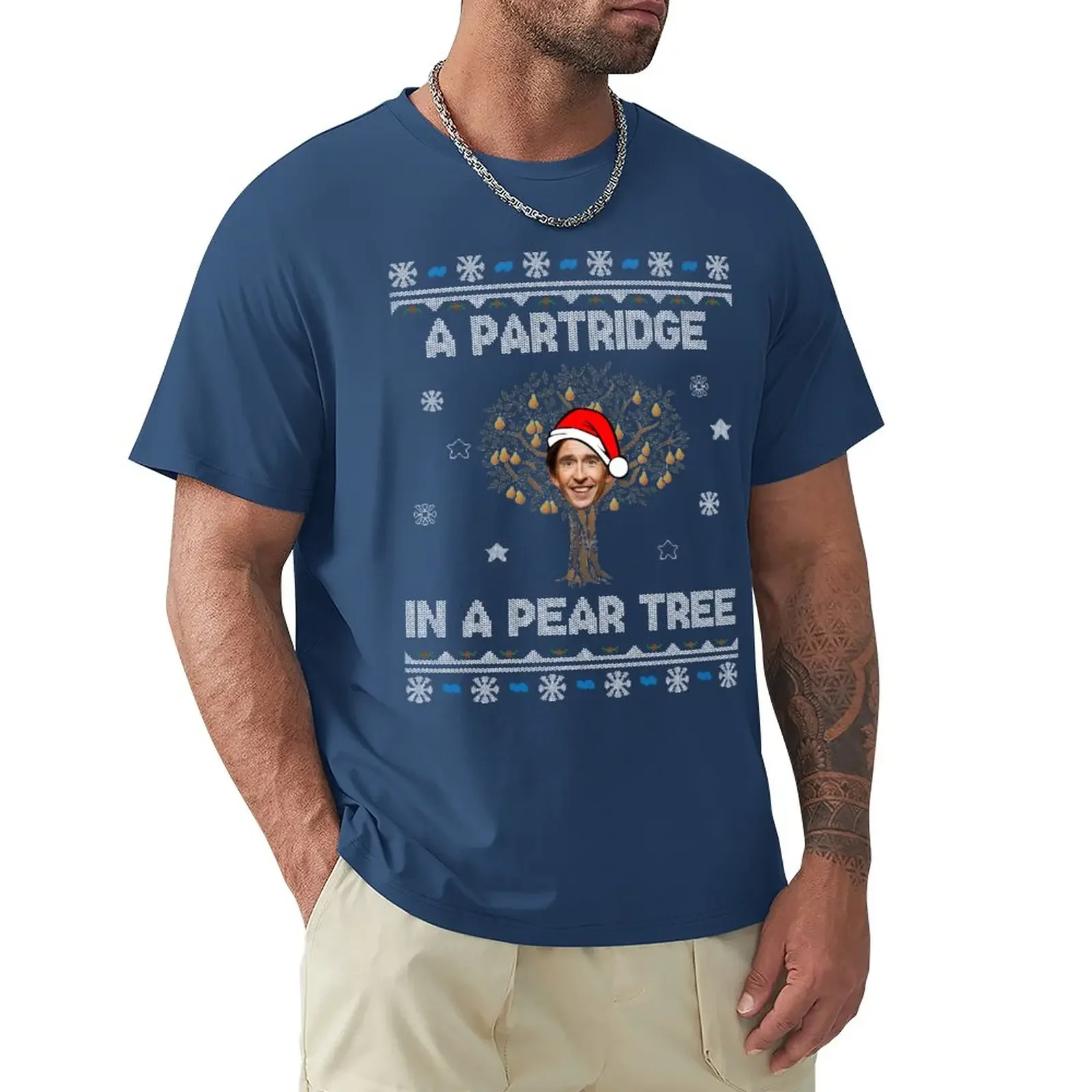 

Alan Partridge In A Pear Tree Christmas T-Shirt heavyweights quick drying boys whites mens graphic t-shirts funny