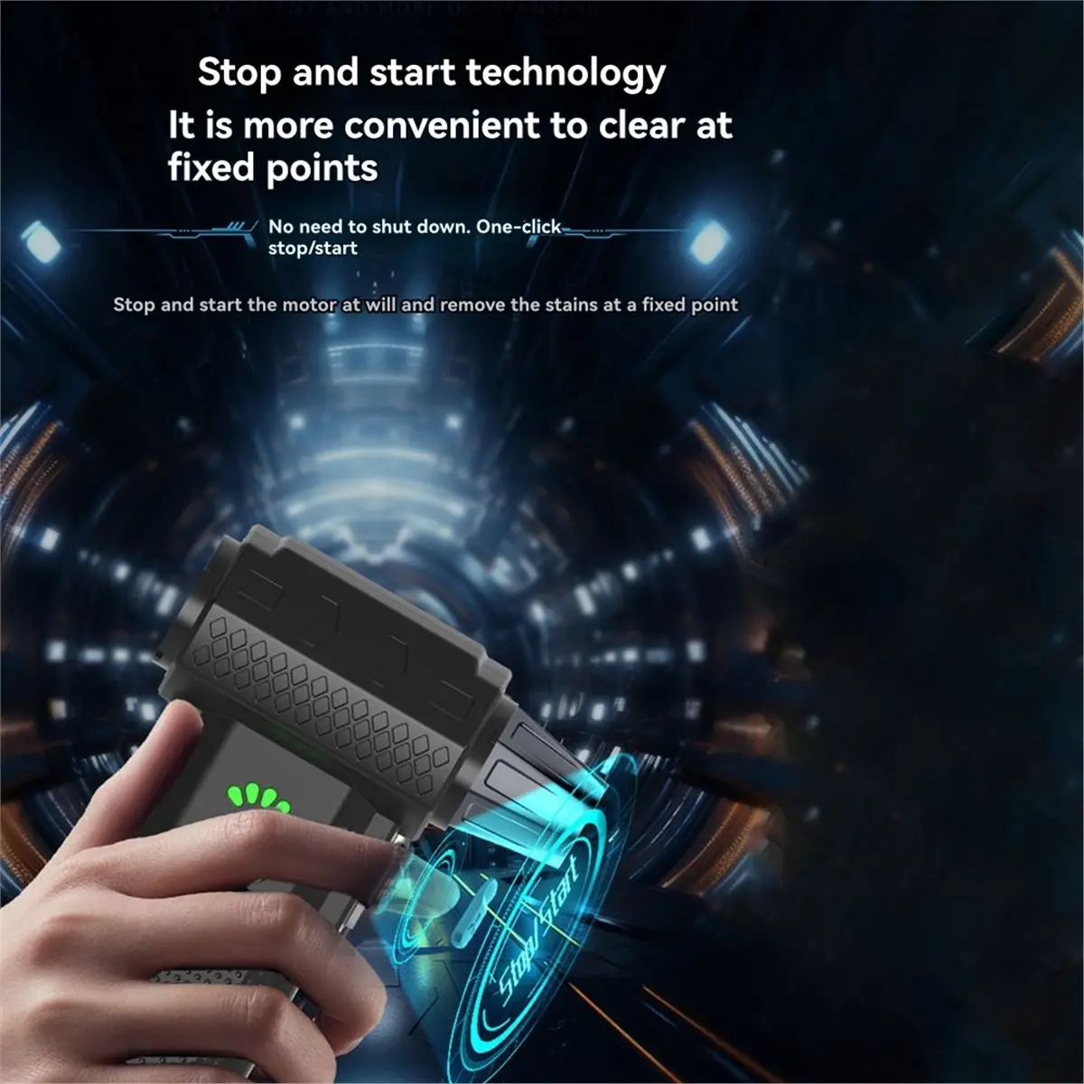 Top 13W RPM Powerful Turbo Air Blower Wireless Compressed Air Duster Power Bank Function NO Vacuum Kit