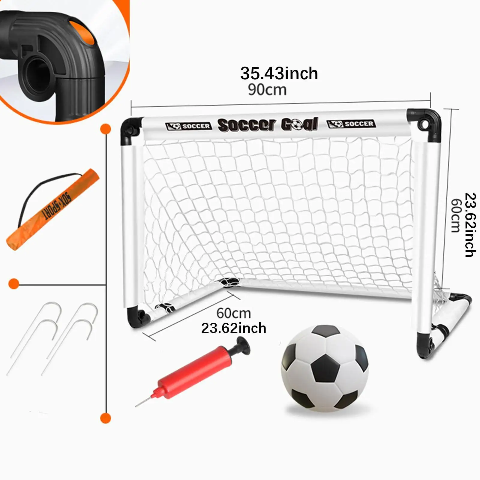 เป้าหมายฟุตบอลสําหรับเด็กพับฟุตบอลเป้าหมายฝึกฟุตบอลแบบพกพาสําหรับ