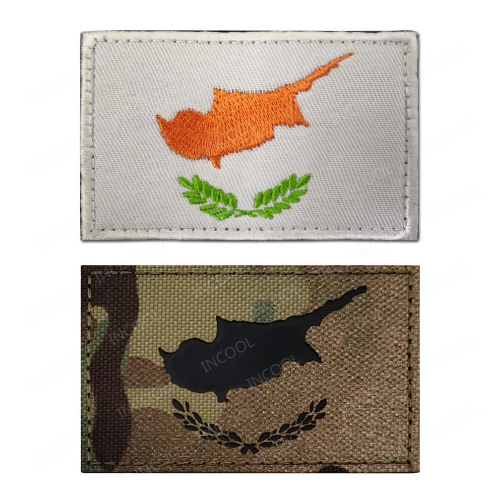 Cyprus Embroidered IR Reflective Patches Appliqued Shoulder Patch For Clothing Backpack