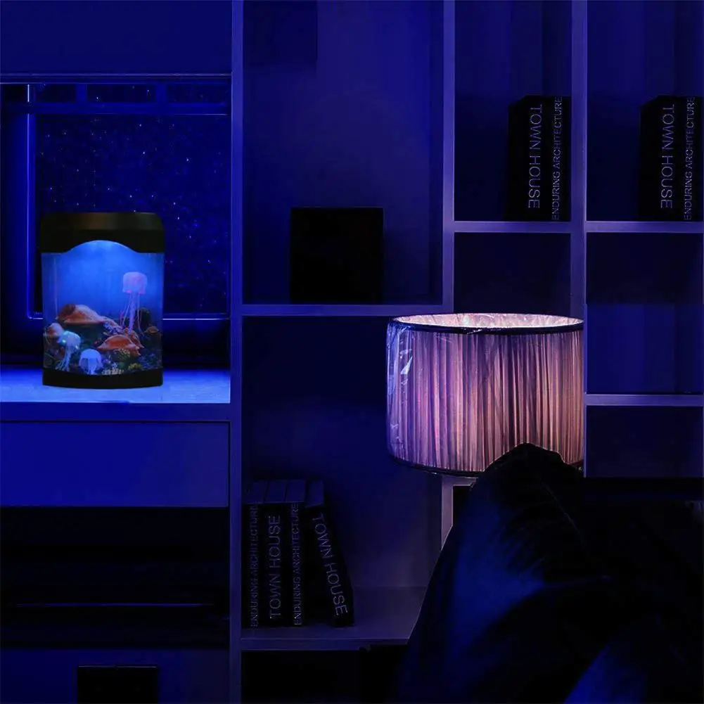 Imagem -05 - Led Jellyfish Lava Lâmpada Colorida Usb Recarregável Luz da Noite Decoração do Quarto Quarto Brinquedos para Crianças Presente Personalizado