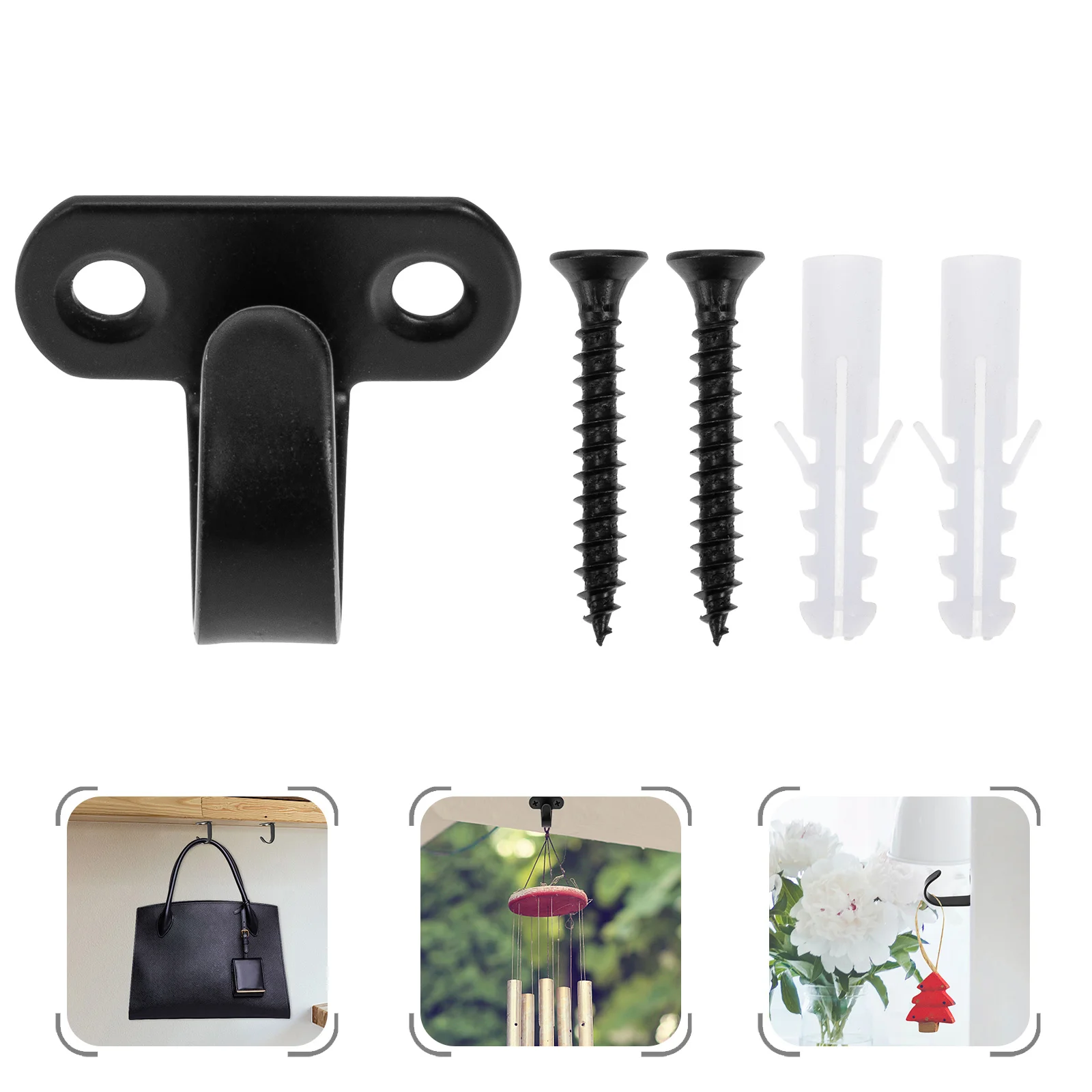 12 Pcs Ceiling Hook Hooks for Hanging Wall Plant Practical Mount Stainless Steel Plants Drop Load-bearing