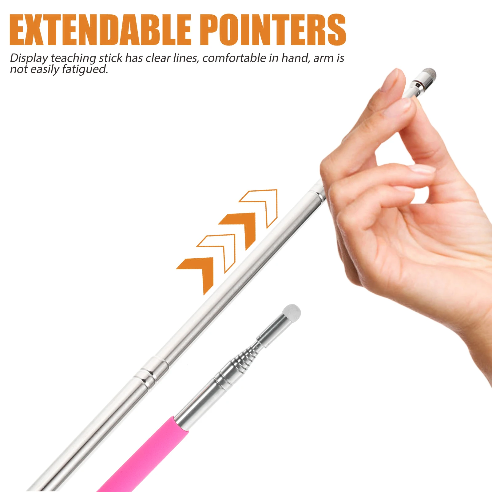 

1m Retractable Steel Teacher Teachers Pointer Pointer Reading Extendable Pointing Rod Rod Extendable Supplies Tool