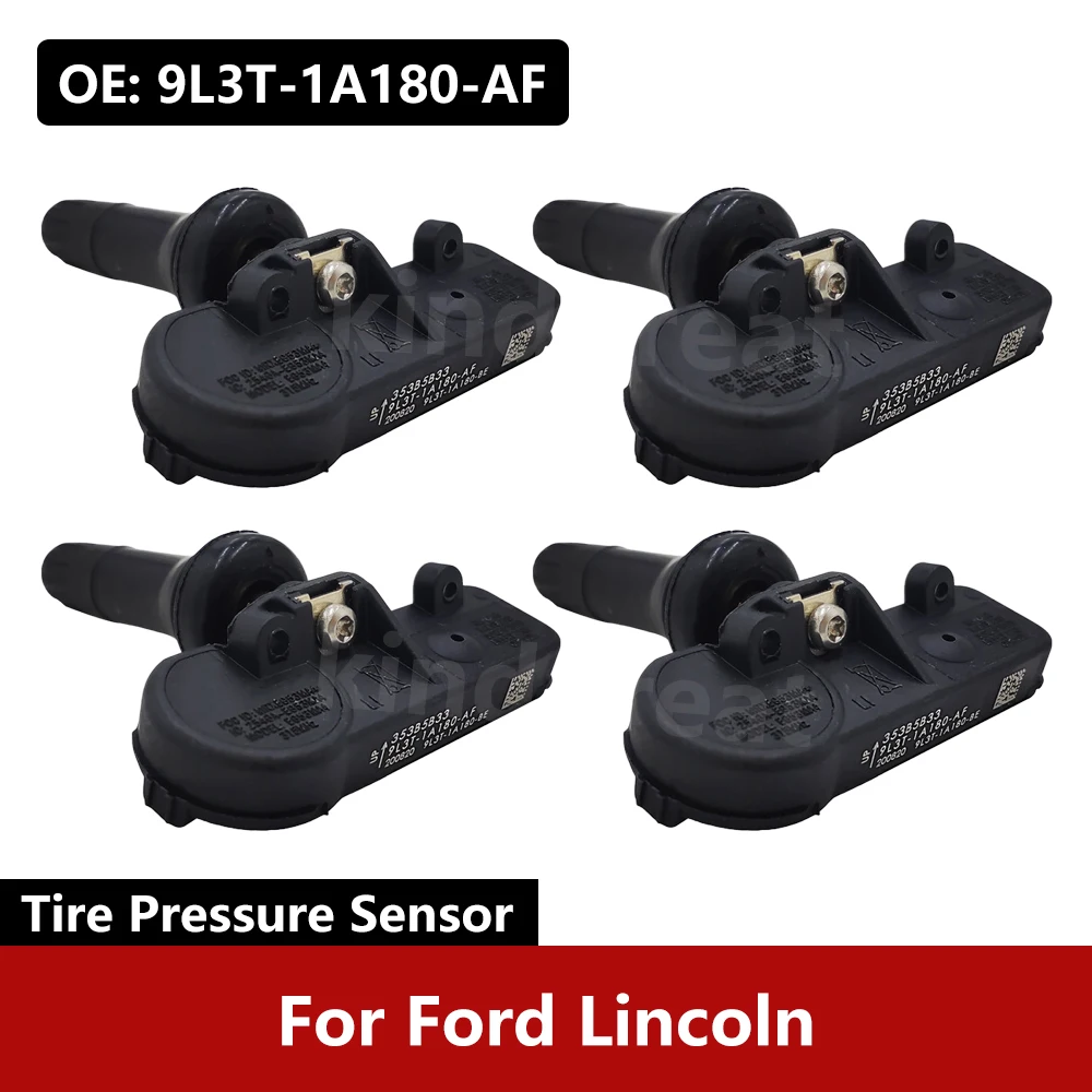 4PCS/Lot  For Ford Lincoln Tyre Monitor System Sensor 9L3T-1A180-AF 315MHZ TPMS Car Tire Pressure Monitor Sensor