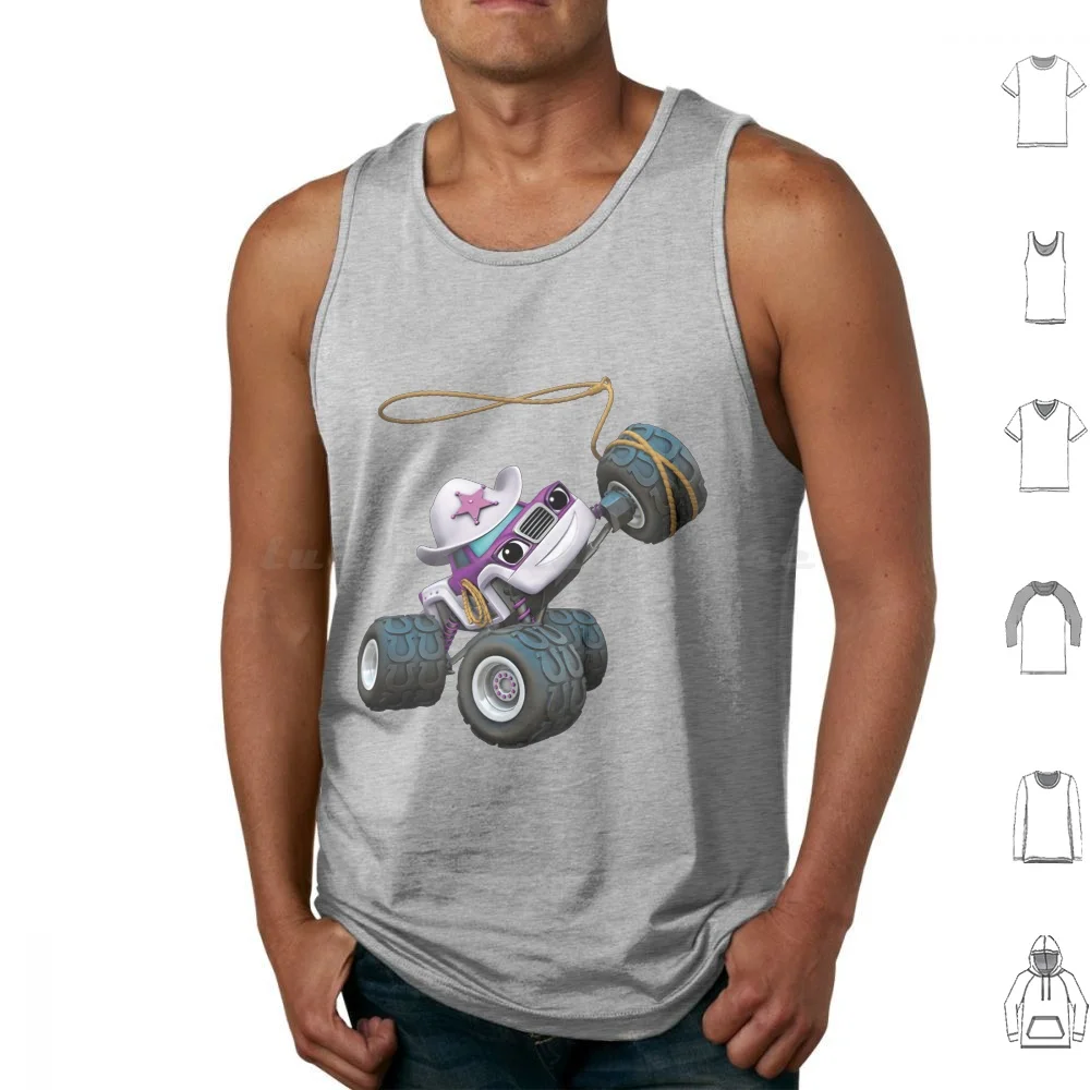 Blaze And The Monster Machine Starla Classic Tank Tops Print Cotton Blaze Monster Machine Starla Classic