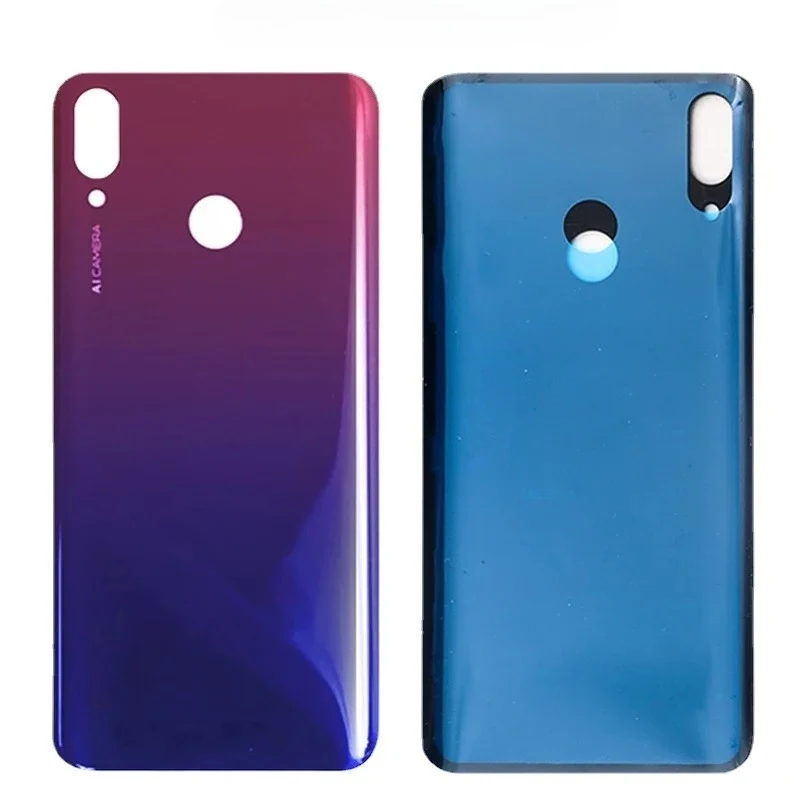For Huawei Y9 2019 JKM LX1 LX2 LX3 Battery Back Cover 3D Rear Door Glass Panel Replacement Y9 2019 Battery Housing Case