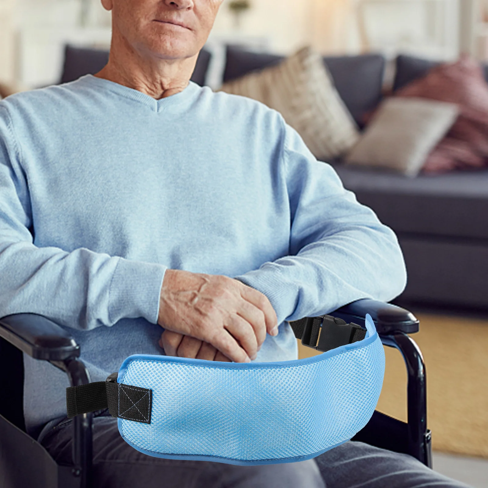 

Регулируемый ремень для инвалидной коляски, дышащий эластичный ремень, безопасная поддержка, защита груди, фиксирующий аксессуар, лента для инвалидной коляски пациентов