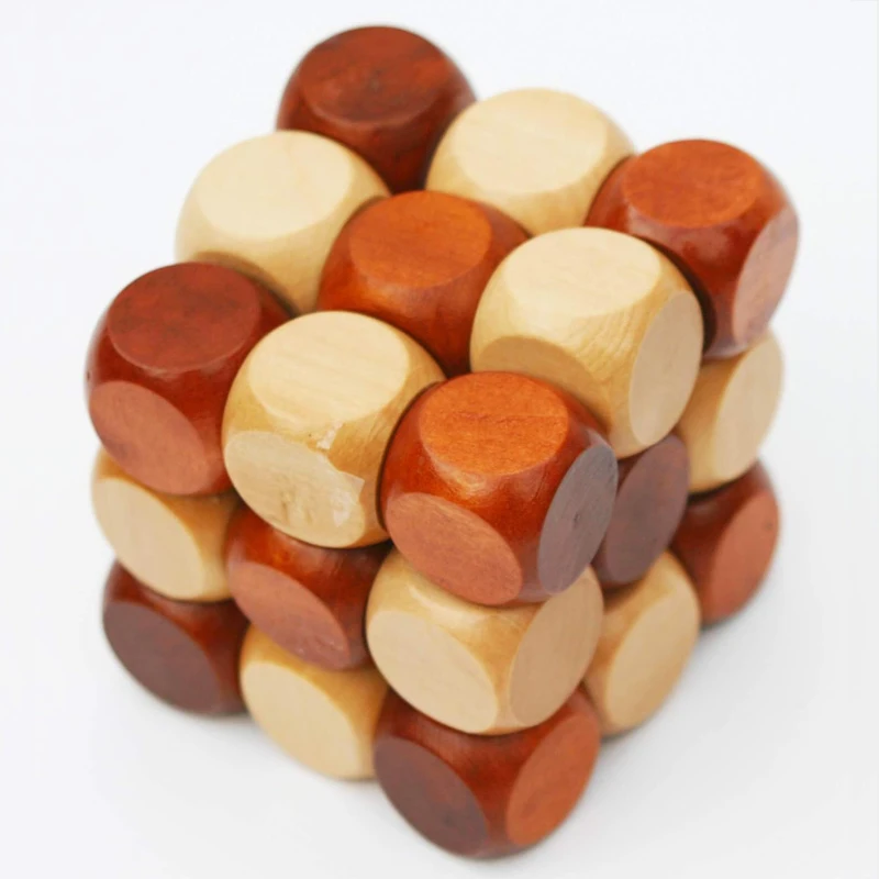 

Wooden Twist Cube Mind Puzzle Brain Teasers For Kids Adults LuBan Lock IQ Test Intellectual Toys Juegos De Ingenio Y Destreza