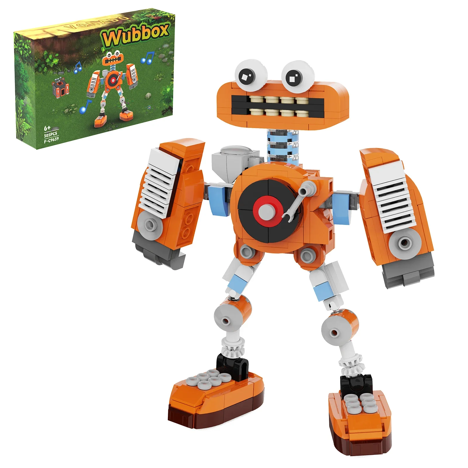 

BZB My Singinged Chorus Wubbox Building Blocks Set Horror Game Orange Monster Bricks Toys Kid Birthday Christmas Gifts