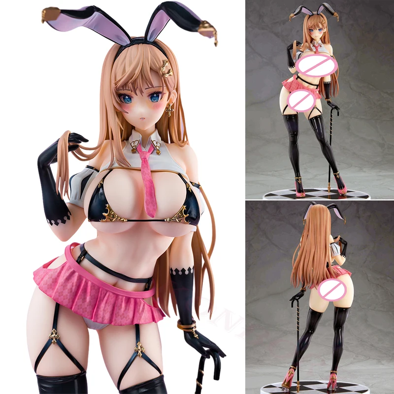 27cm Native Pink Cat Mataro Gal Bunny Girl Anime Figure Mataro Original Character Action Figure Adult Sexy Model Doll Toys Gifts