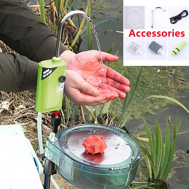 3 in 1Outdoor Fishing Oxygenation Air Pump USB Intelligent Sensor Water Oxygen Pump Portable Smart Induction LED Light