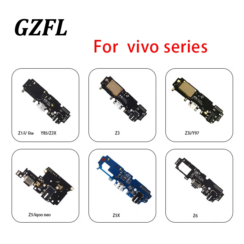 

Charging Dock Port USB Charger Connector Plug Board Flex For vivo Z1Lite Z3 Z3X Z5 Z5X Z6 Z1i Z3i