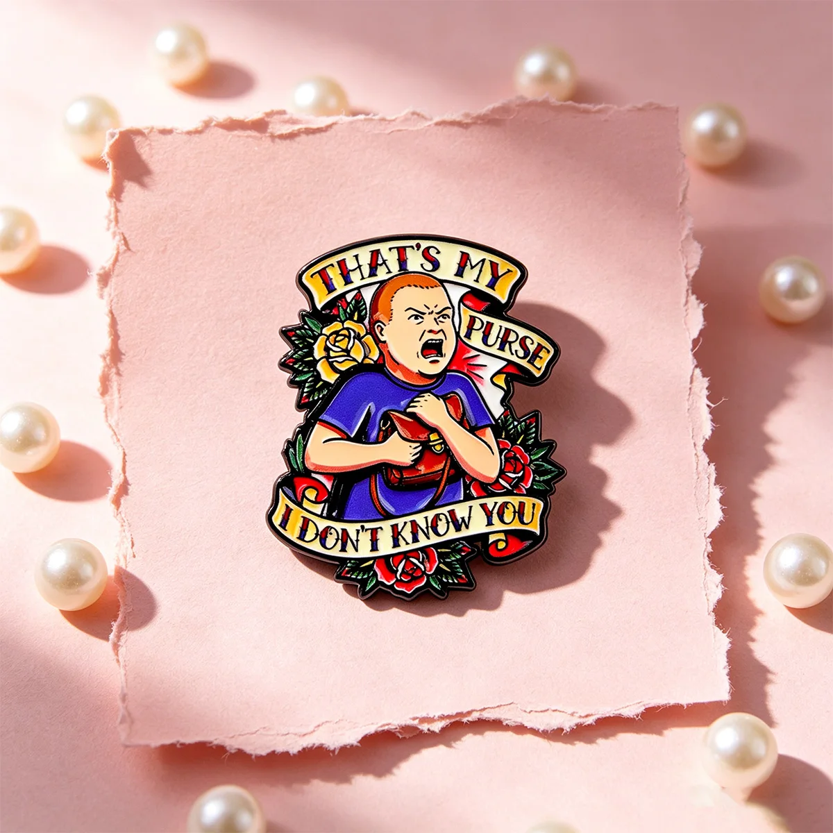 Funny Vintage Quote Enamel Pin Brooch Punk Cartoon Badge Street Style Jewelry Gift for Women Men Backpack Clothes Accessories view 4