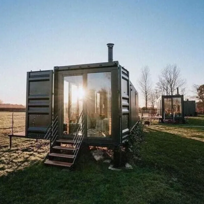 منزل حاوية حديث مصمم ثلاثي الأبعاد وحدات حديثة جاهزة الجاهزة حاوية شحن معدلة مصنوعة من لوحة ساندويتش