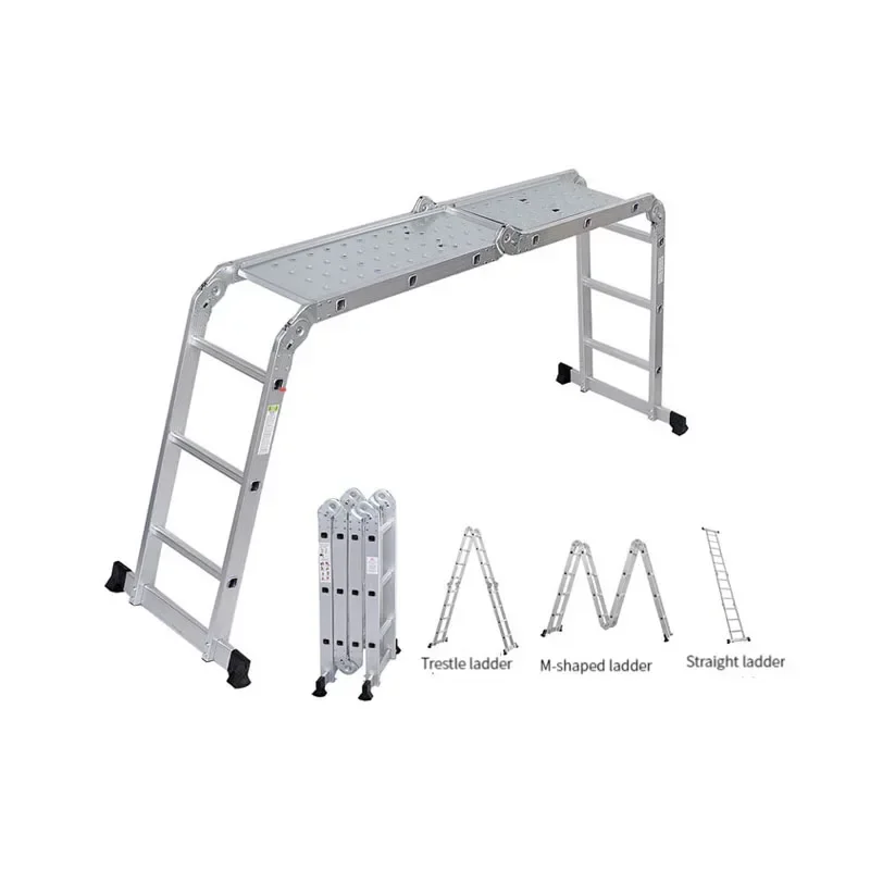 

3.7m 4.7m Multifunctional Folding Horse Stool Thickening Scaffolding Lifting Platform Construction Engineering Ladder