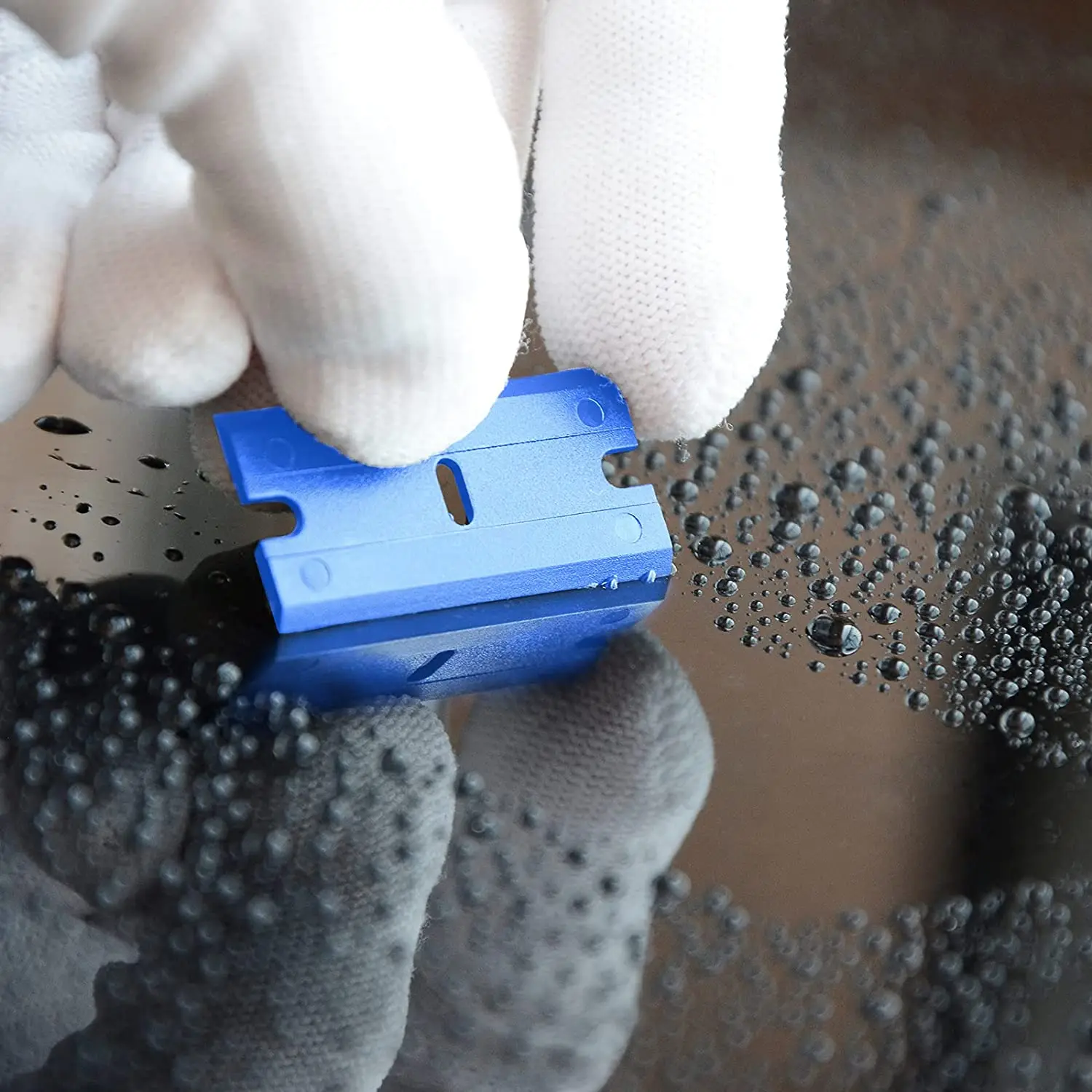 30 50 100pcs Plastic Razor Blade Scraper Window Glass Glue Cleaner Remover Knife Tinting Label Decal Adhesive Remover Tool