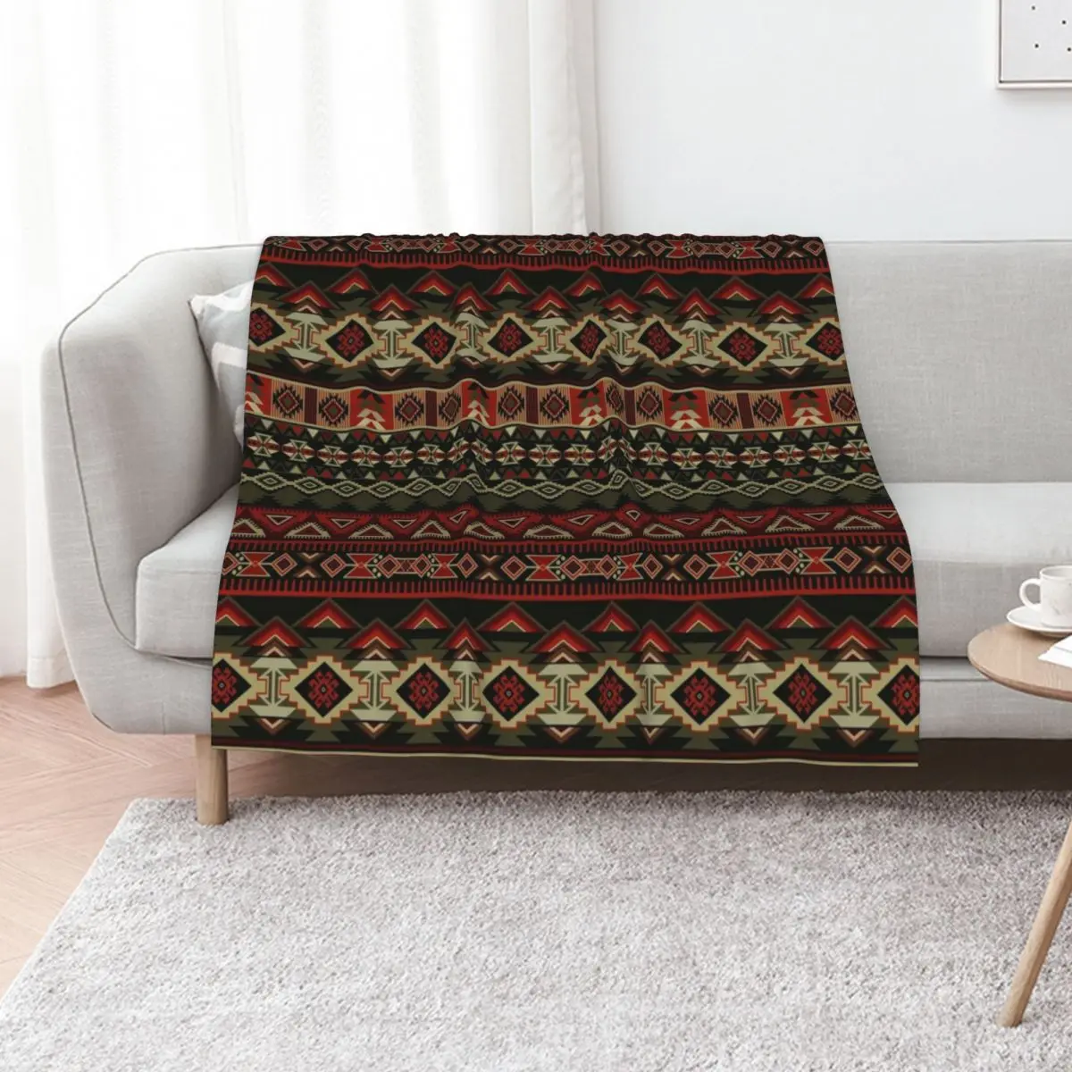 Native American Navajo design Throw Blanket christmas decoration Luxury Throw for sofa Summer Flannels Soft Blankets