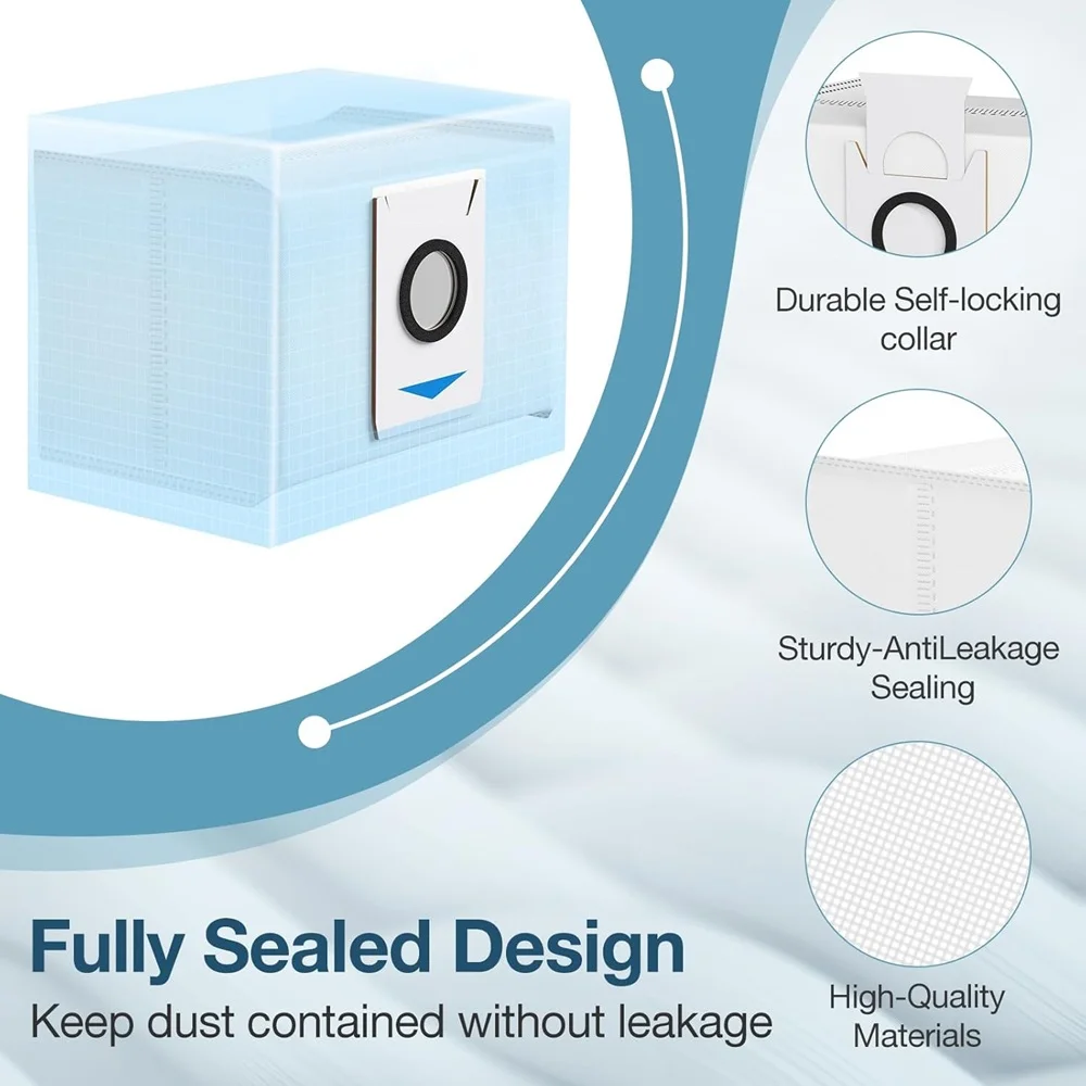 ECOVACS DEEBOT X1 OMNI/Turbo T10/T20 Omni/T20/T20 Max/T20 Pro/X & T 시리즈와 호환 가능한 진공 청소기, 12PCs