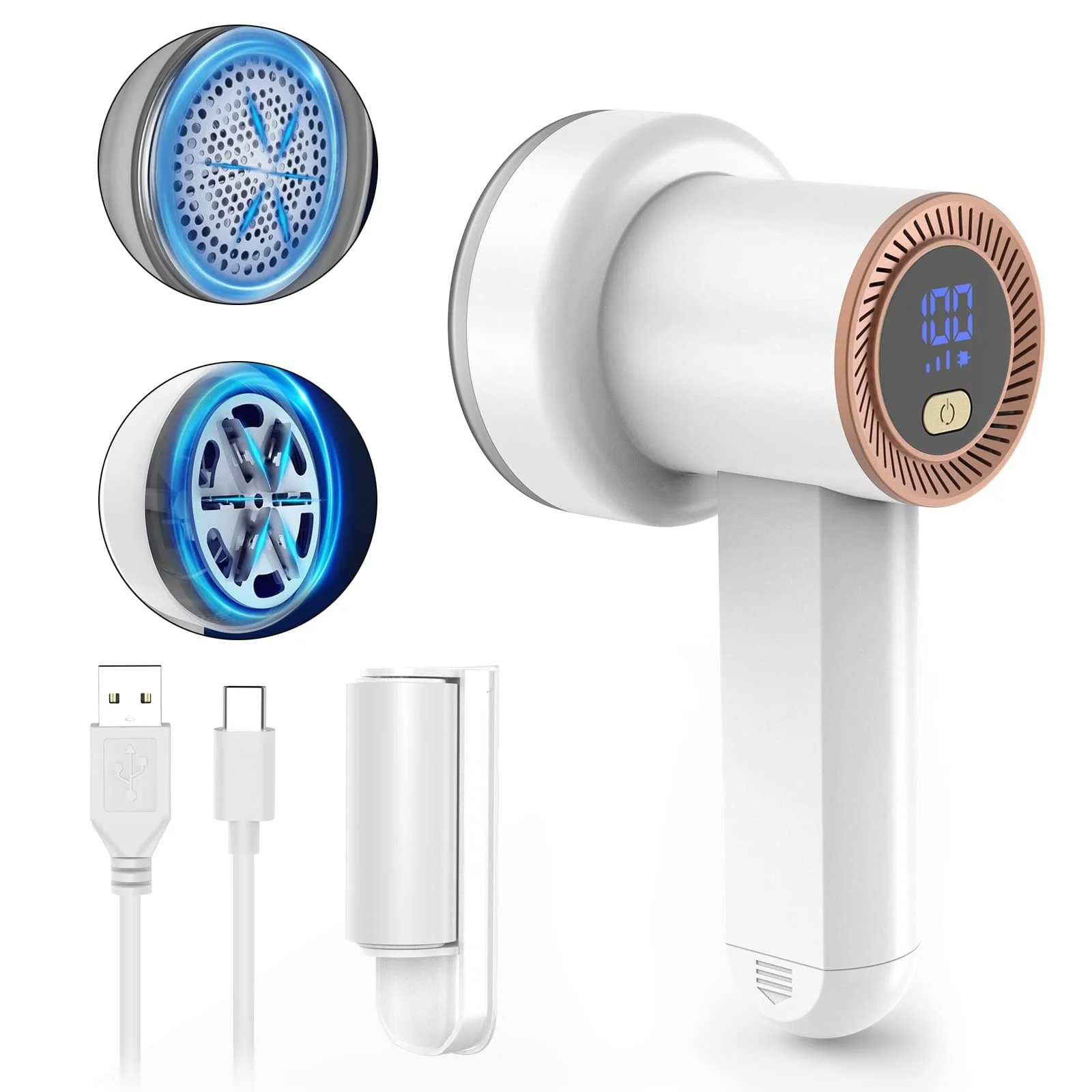 

Перезаряжаемая бритва для ткани, электрическое средство для удаления ворса с цифровым дисплеем, бритва для свитера, бритва для одежды, одеяла