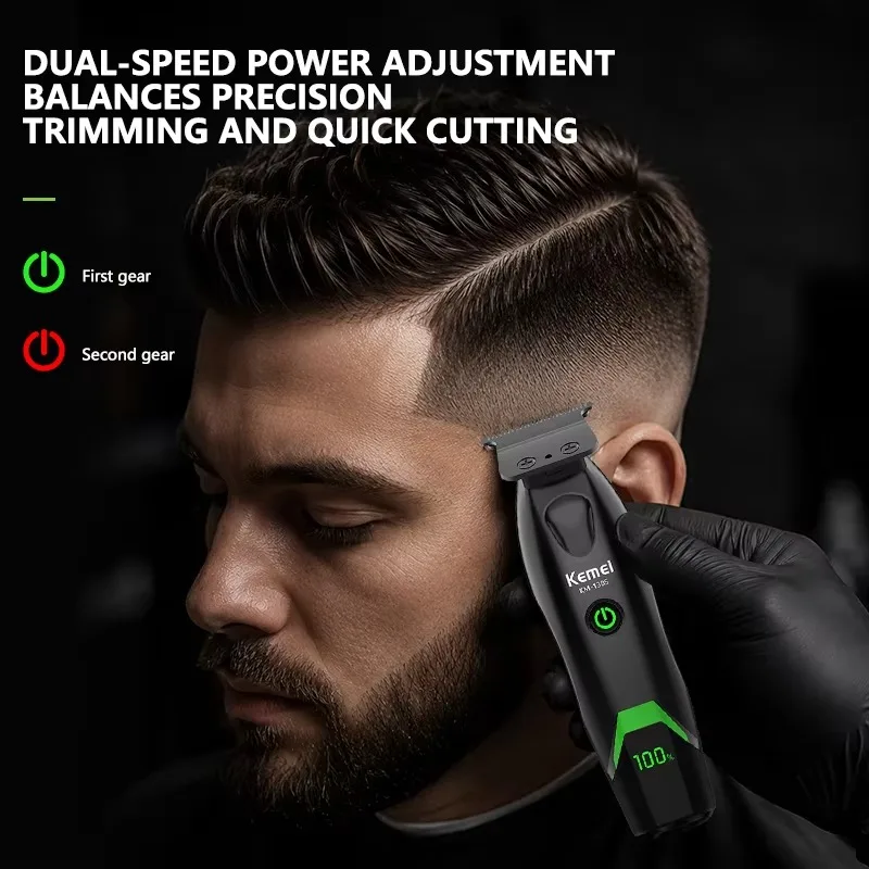 Kemei 1385 1386 1102 hair clipper electric shaver combo cordless zero gap hair trimmer finish hair cutting machine razor for men - view 6