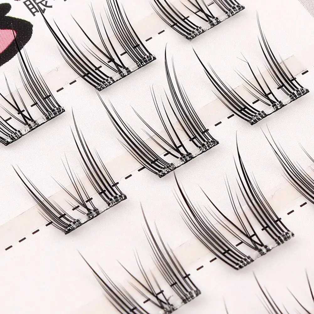 False Eyelashes Self Adhesive Lash Clusters Reusable Glue-Free Eyelashes Individual Lashes For Beginners Easy Apply Eye Makeup