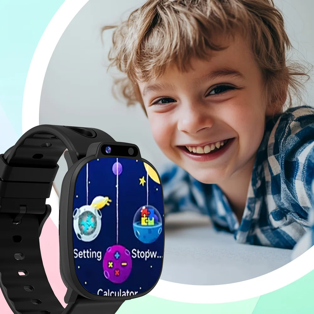 IYTSFT New Kids Smartwatch Photo Album Watch Faces Sleep Tracking Educational Fun Games Wrist-Raise Wake Screen Boys and Girls