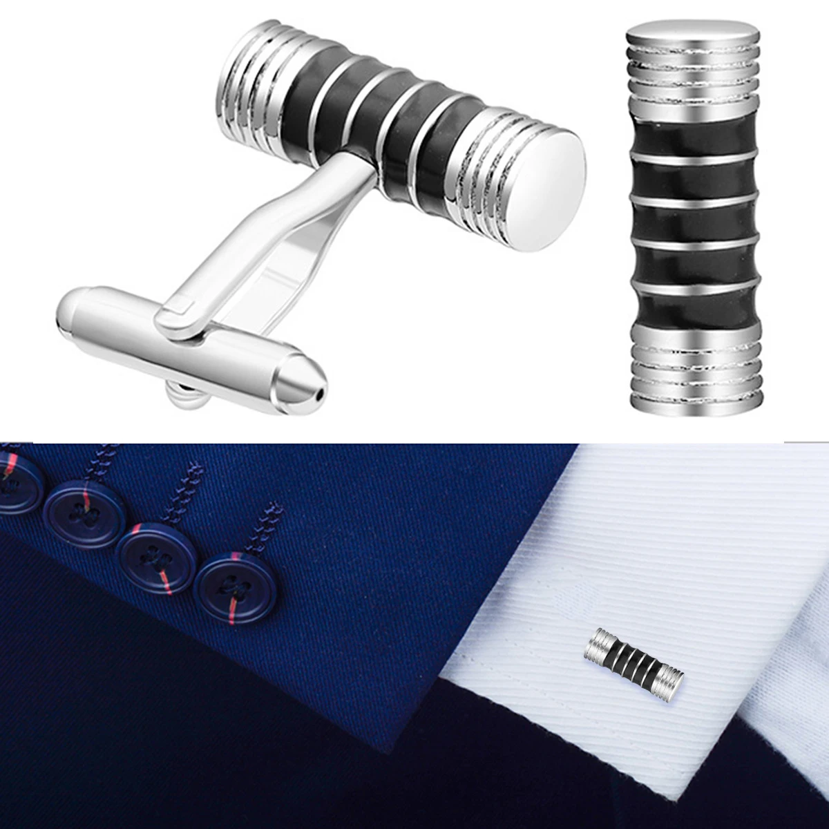 

Cuff Links Business Shirt Cufflinks Fashion Nail Dumbbell Sleeve Premium Copper Creative Design Practical Aesthetical Formal